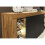 Sideboard Eden 164cm - Dark Oak & Black Matt Doors and LED Lights 4