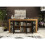 Sideboard Eden 164cm - Dark Oak & Black Matt Doors and LED Lights 7