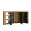 Sideboard Eden 164cm - Dark Oak & Black Matt Doors and LED Lights 10