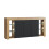 Sideboard Eden 164cm - Dark Oak & Black Matt Doors and LED Lights 11