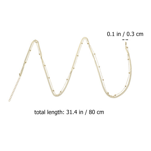 Perles Double Couche Ajustable Pour 1