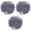 3Pièces Bonnet De Bain Violet Satiné Protection Longs 2
