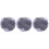 3Pièces Bonnet De Bain Violet Satiné Protection Longs 3