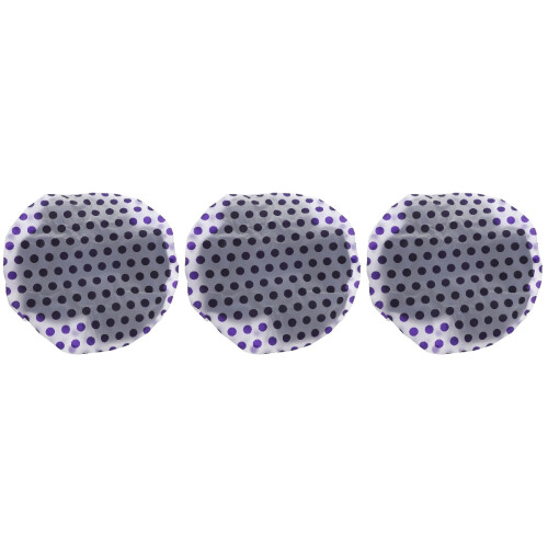 3Pièces Bonnet De Bain Violet Satiné Protection Longs 2