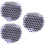 3Pièces Bonnet De Bain Violet Satiné Protection Longs 6
