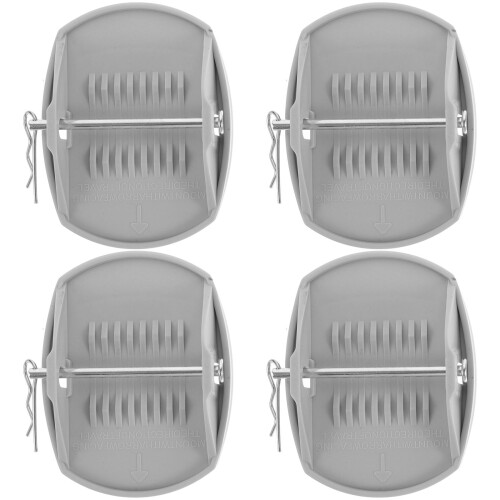 8Pcs PP Camper Jack Pads Grey Reliable Stabilizing Pads for Rv Use 1