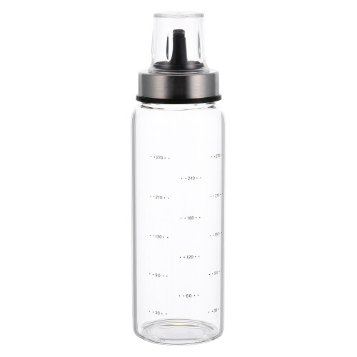 3Pcs High Borosilicate Transparent Oil Storage Can with Scale 1