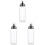 3Pcs High Borosilicate Transparent Oil Storage Can with Scale 3