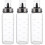 3Pcs High Borosilicate Transparent Oil Storage Can with Scale 5