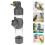 4Pcs Bird Cage Hanging Water Container Grey Water Feeder for Parrots 9