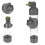 4Pcs Bird Cage Hanging Water Container Grey Water Feeder for Parrots 10