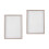 2Pcs Solid Wood Desktop Frame Simple Photo Holder for Room Adorn Grey 4