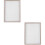 2Pcs Solid Wood Desktop Frame Simple Photo Holder for Room Adorn Grey 6