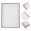 2Pcs Solid Wood Desktop Frame Simple Photo Holder for Room Adorn Grey 8