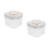 2Pièces Récipient Transparent ABS Étanche Pour Poudre Bébé Snacks 6