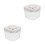 2Pièces Récipient Transparent ABS Étanche Pour Poudre Bébé Snacks 7