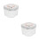 2Pièces Récipient Transparent ABS Étanche Pour Poudre Bébé Snacks 8