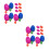 36Pièces Oeufs Multicolores Jouets Décoratifs 5
