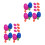 36Pièces Oeufs Multicolores Jouets Décoratifs 8