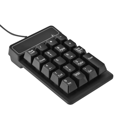 Ergonomic Design Numeric Keypad, Wireless Bluetooth19Keys Mini Multi Function Number Pad With Waterproof Keycaps And Silent Soft Touch For Laptops 1