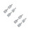 8Pièces Flacons Spray Sub Verre Argenté Compact Pour Essences 8