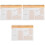 3Pièces Cahier De Planification Orange Spiralé Pour Usage 4