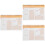 3Pièces Cahier De Planification Orange Spiralé Pour Usage 7