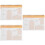3Pièces Cahier De Planification Orange Spiralé Pour Usage 8