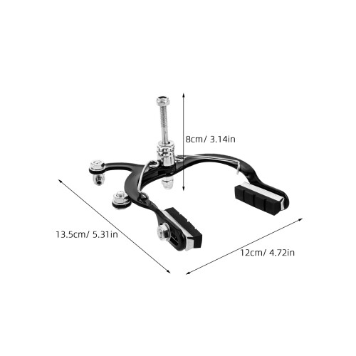 2Pièces Kit Freins Alliage Noir Compacts Arrière Pliables 1