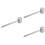 3Pcs Premium Alloy Meat Pounder Silver Kitchen Meat Tenderizer Tool 6