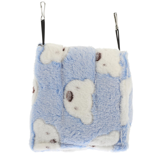 4Pcs Blue Warm Nest for Small Pets Hamster Hideout Rabbit Resting Bed 1