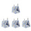 4Pcs Blue Warm Nest for Small Pets Hamster Hideout Rabbit Resting Bed 3