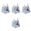 4Pcs Blue Warm Nest for Small Pets Hamster Hideout Rabbit Resting Bed 4