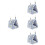 4Pcs Blue Warm Nest for Small Pets Hamster Hideout Rabbit Resting Bed 6