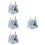 4Pcs Blue Warm Nest for Small Pets Hamster Hideout Rabbit Resting Bed 7