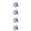 4Pcs Blue Warm Nest for Small Pets Hamster Hideout Rabbit Resting Bed 8