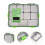 2 Pcs Fishing Gear Storage Box Grid Handle Pp Resin Matte 7