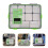 2 Pcs Fishing Gear Storage Box Grid Handle Pp Resin Matte 8