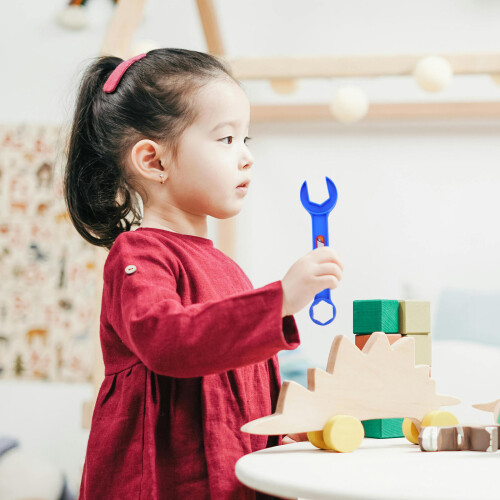 12Pièces Coffret Outils Enfant Perceuse Plastique Éducatif 2
