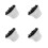 4Pcs Adjustable Hair Dryer Diffuser for Curly Hair Salon Use in White 9