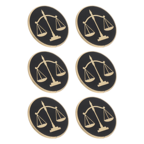 24Pièces Épingles Broche Justice Métal Pour 1
