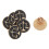 24Pièces Épingles Broche Justice Métal Pour 3