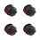 4Pièces Perruques Cosplay Rouges Confortables Pour Enfants 2