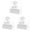 3Pièces Enseignes WiFi Acryliques Transparentes Pour Café Et 4