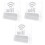 3Pièces Enseignes WiFi Acryliques Transparentes Pour Café Et 5