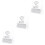 3Pièces Enseignes WiFi Acryliques Transparentes Pour Café Et 6