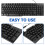 2Sets Ergonomic Backlit Keyboard Mouse Combo Black USB 6