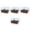 4Pièces Cage Animaux Portable ABS Fer Café Avec Perchoir 9