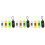 12Pcs Assorted Color Examination Clip-on Watches Student Keychain 2