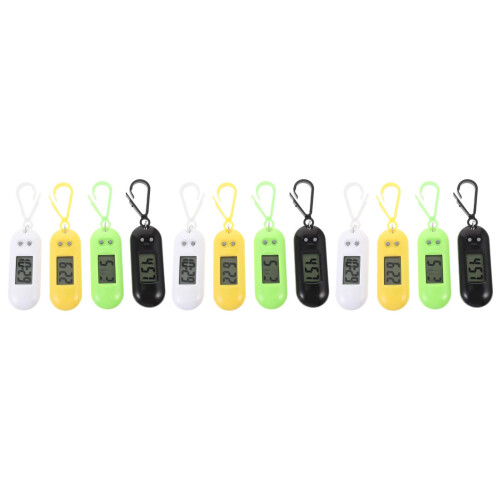 12Pcs Assorted Color Examination Clip-on Watches Student Keychain 1